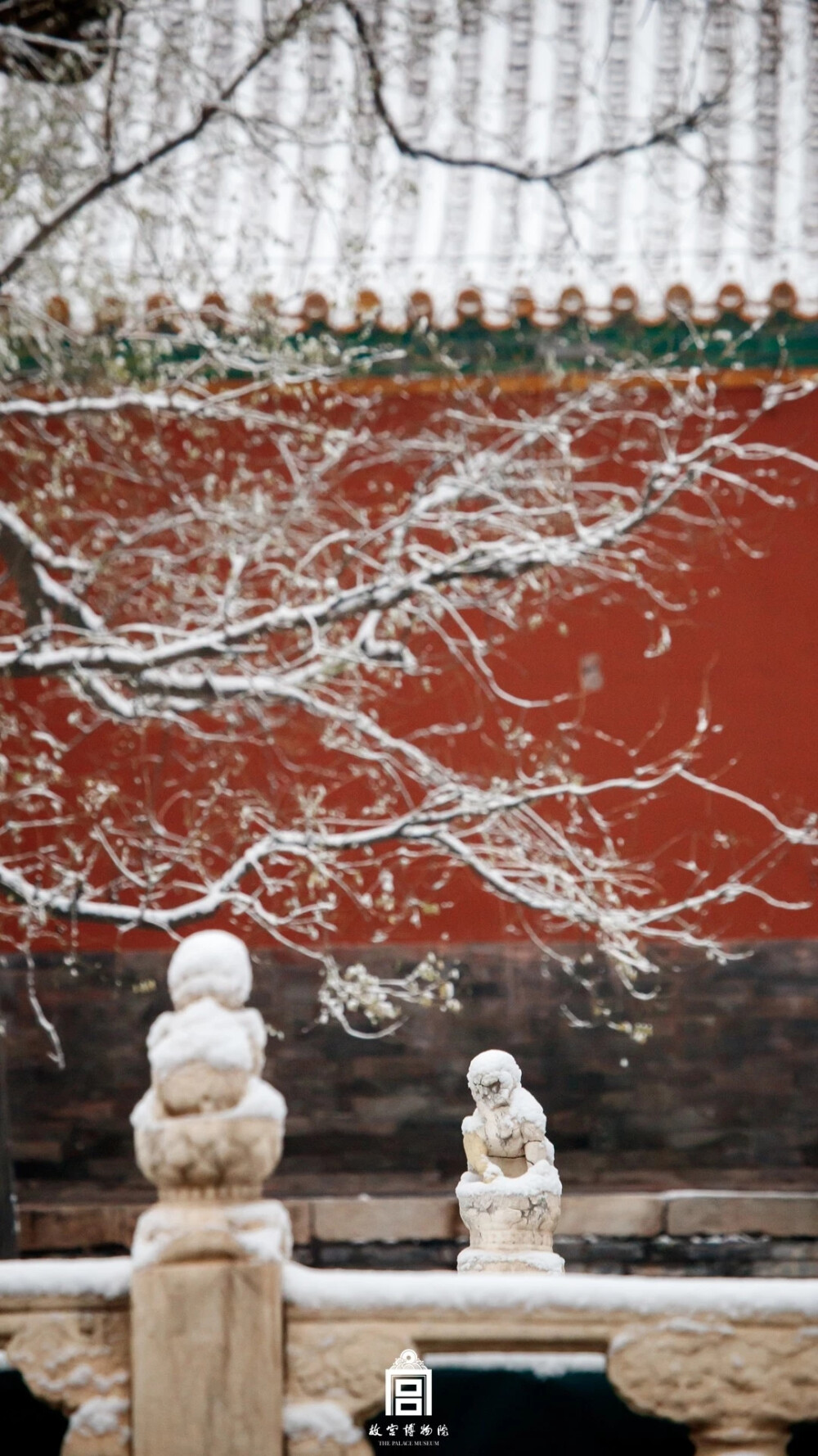 壁纸 故宫雪景