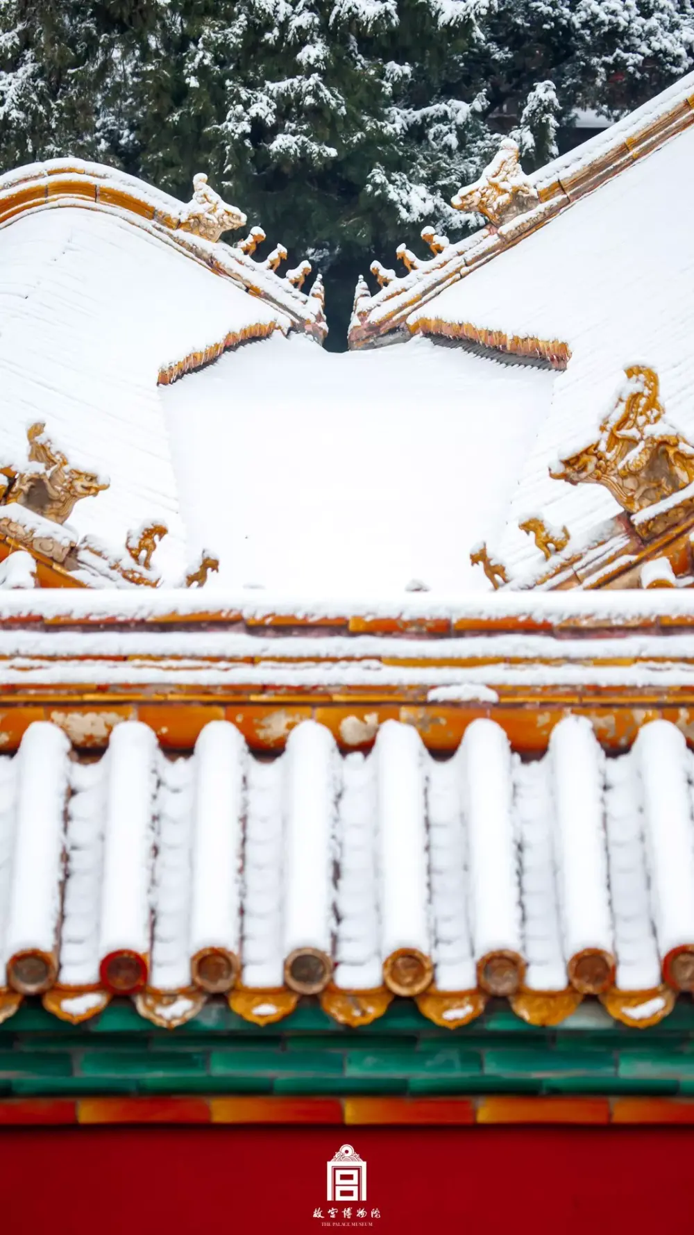 壁纸 故宫雪景