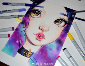 动漫插画＊
插画师Lighane的马克笔手绘作品