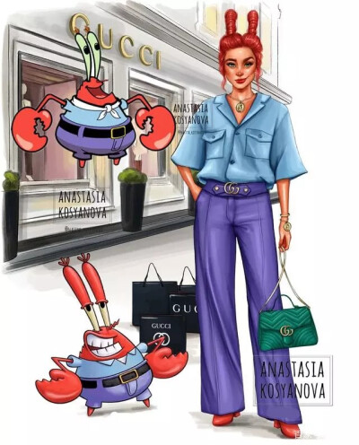 海绵宝宝动画角色拟人