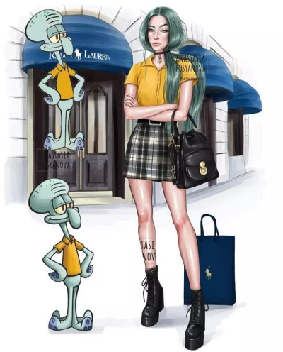 海绵宝宝动画角色拟人