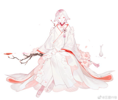 画师水印
阴阳师樱花妖皮肤设计