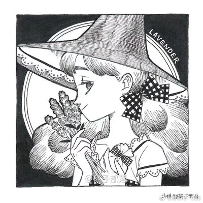 黑白装饰漫画分享