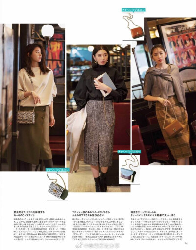 #穿衣搭配[超话]# Oggi杂志2020年1月号刊 内页 #杂志搭配分享##服饰鞋包# ​​​