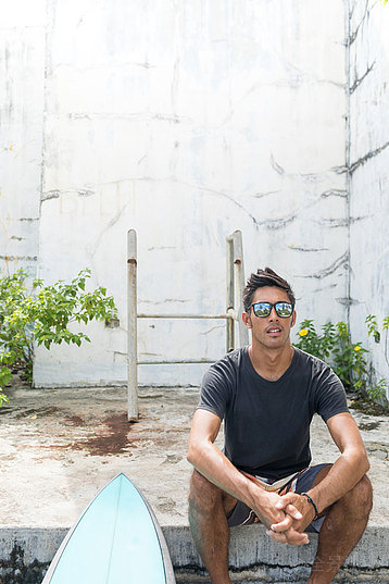 冲浪板 男人 一个人