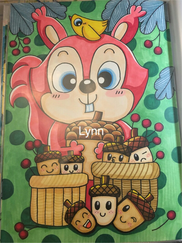 卡通画，儿童画素材，马克笔，手绘