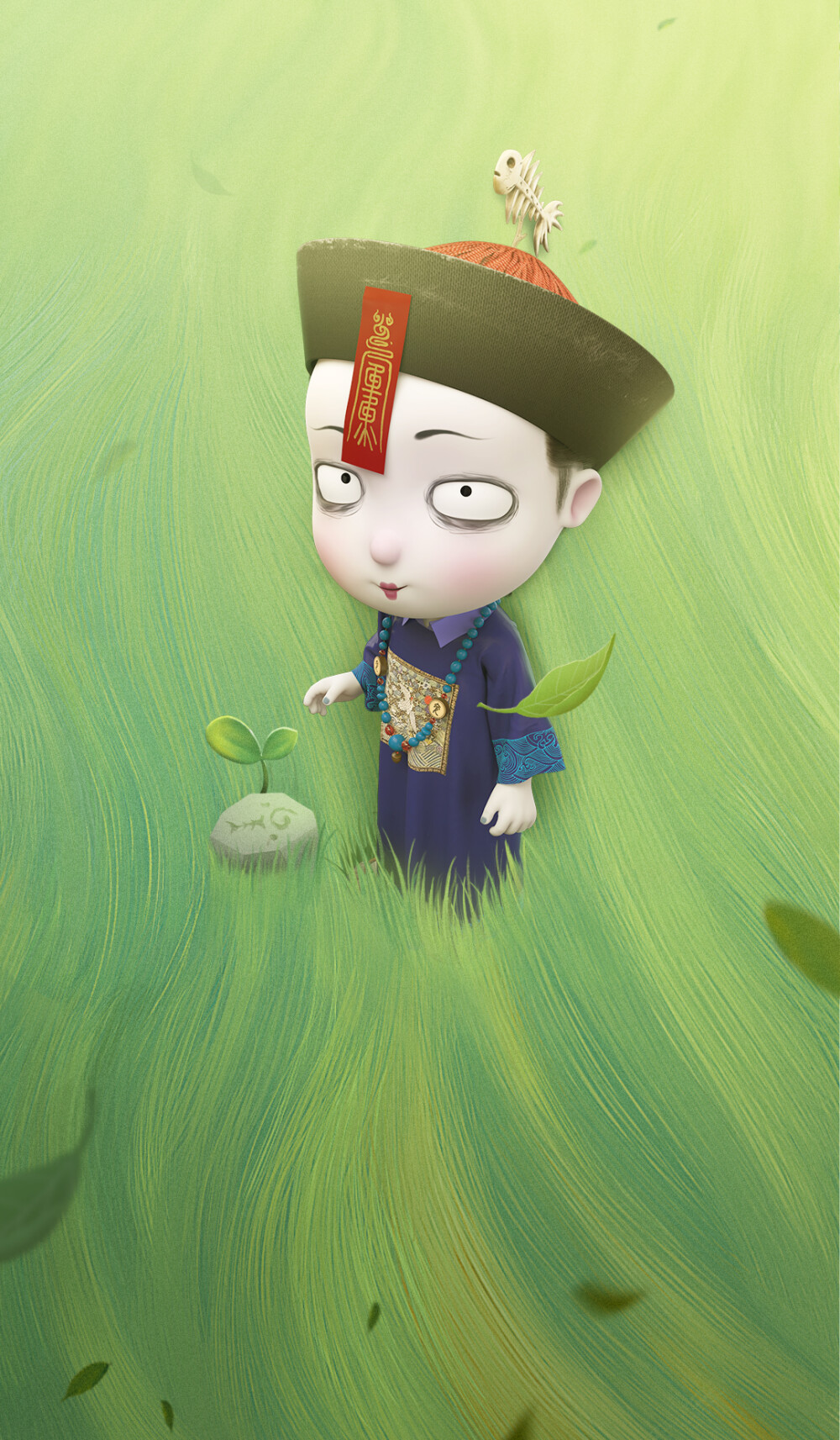 此间不过，你共我，僵小鱼精美古风壁纸更新啦！
一只软萌治愈的小僵尸。
微信/微博/头条号：@僵小鱼