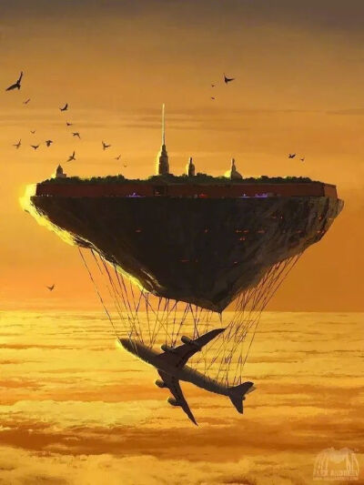 黄昏的幻想丨插画师Alex Andreyev ???