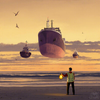 黄昏的幻想丨插画师Alex Andreyev ???