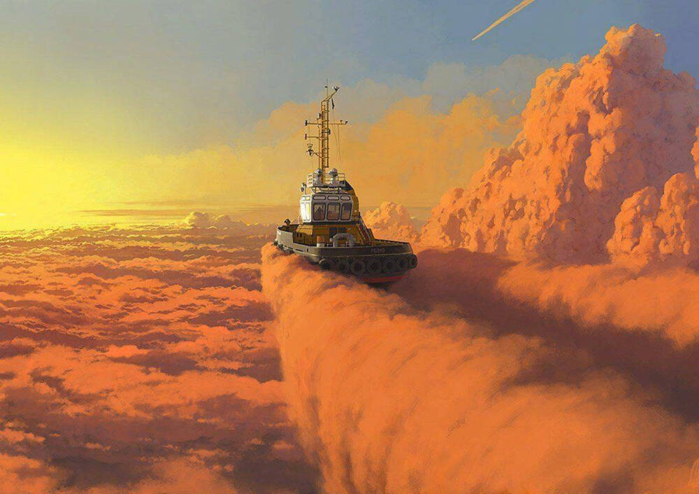 黄昏的幻想丨插画师Alex Andreyev ???