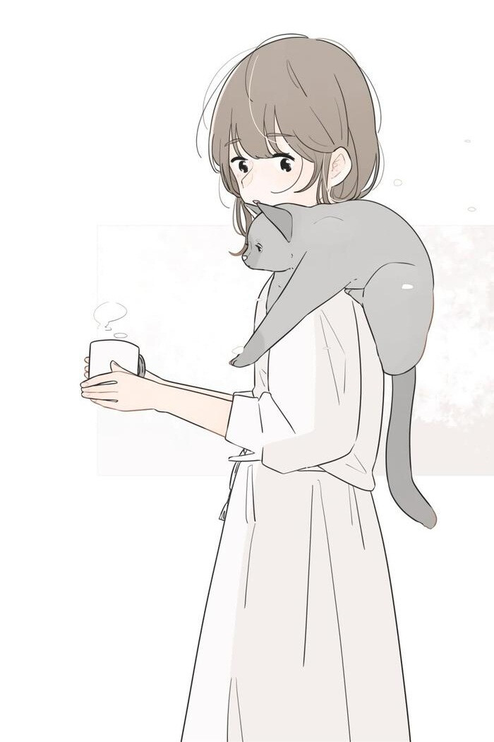 少女猫咪插画画师百瀬たろう作品