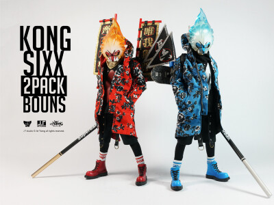 【J.T STUDIO】 KONG & SIXX 2PACK BOUNS