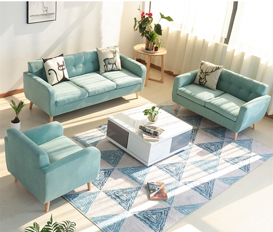 布艺沙发，颜色亮丽