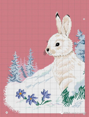 十字绣图纸•兔兔