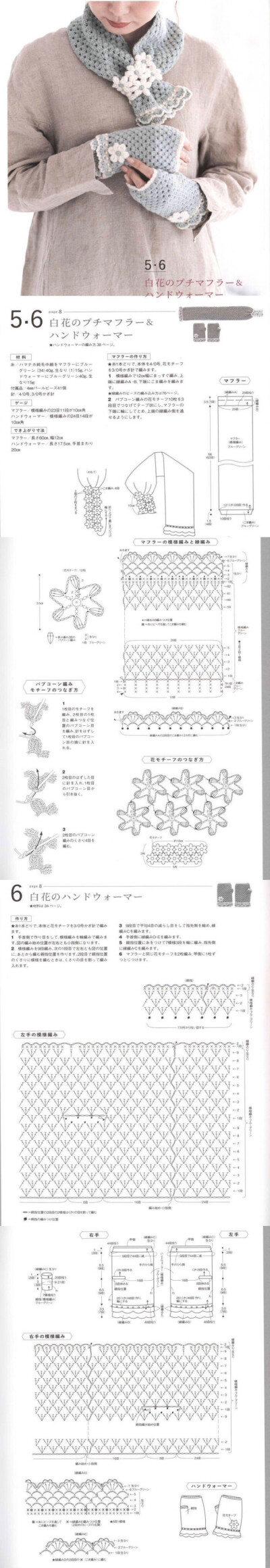 围巾+无指手套