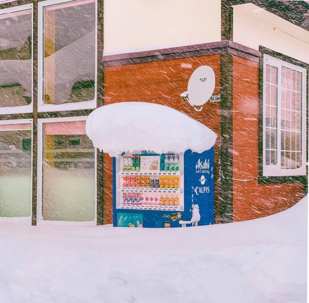 雪中房屋