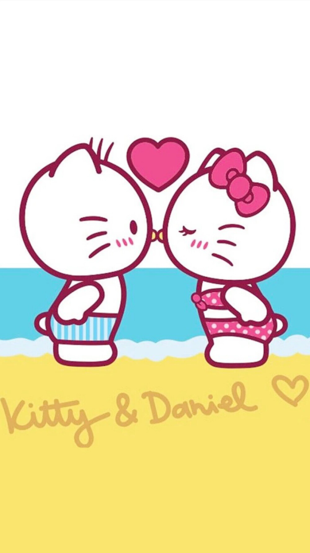 kitty和daniel情侣婚礼壁纸头像背景