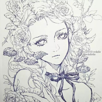 插画 手绘 线稿 （转发）