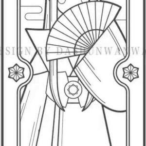 黑白线稿魔道祖师动漫橡皮章素材q版