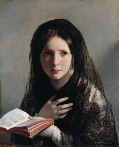 迷失在梦中，1835年（奥地利画家Friedrich von Amerling作品） ​​​