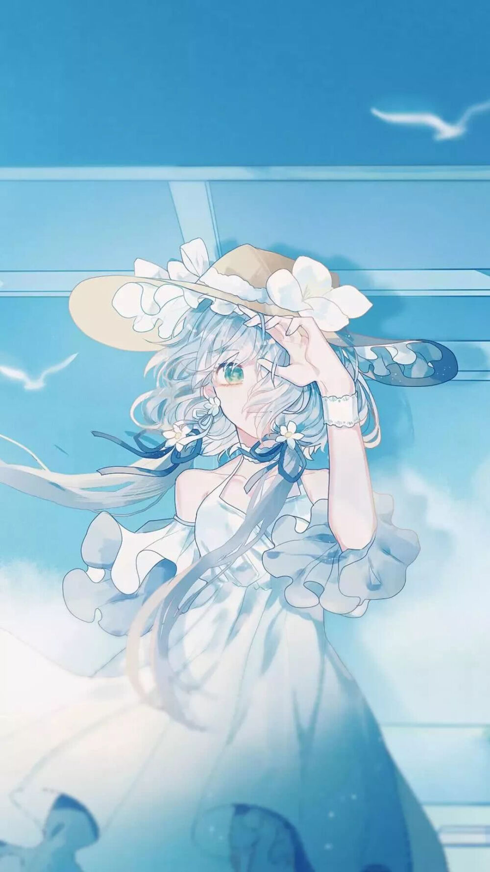 蓝色系#壁纸#动漫#美图#唯美