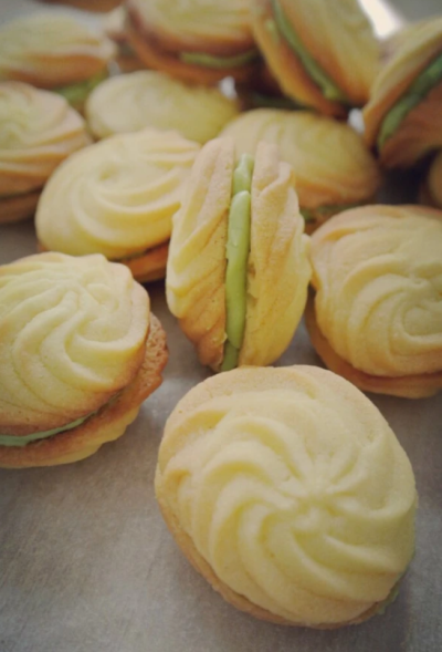 抹茶曲奇夹心饼干