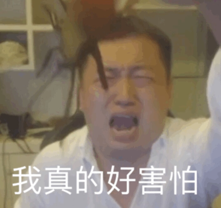 我真的好害怕 药水哥 搞笑表情包