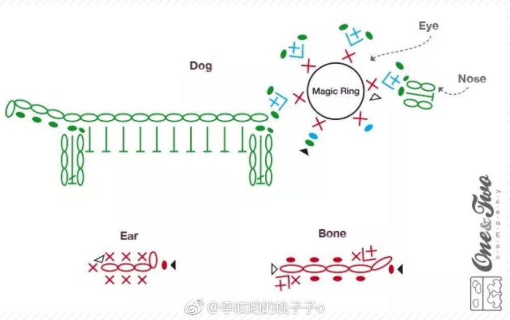 钩针小物图解