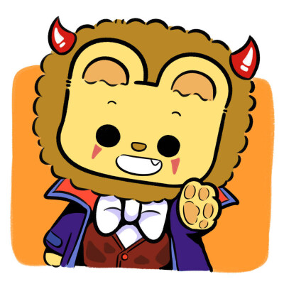 狮子兔子情侣头像牙满王点点