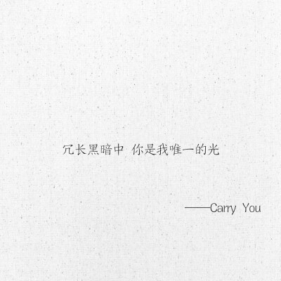 文字 网易云热评 Carry You