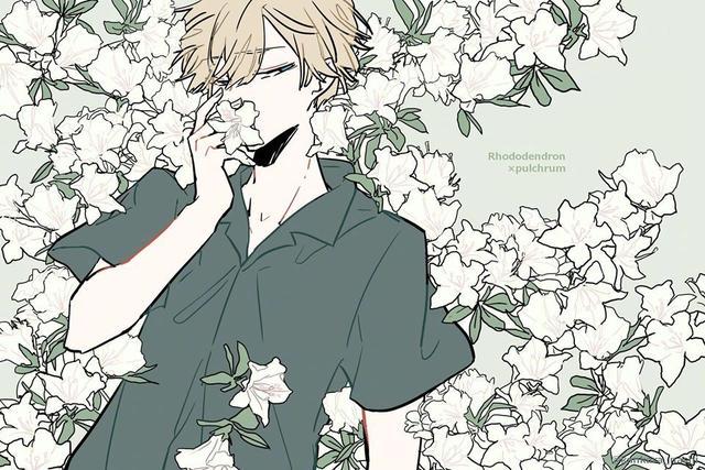 [cp]花儿与少年~#遇见艺术# #每日插画推荐#
作者：カンカラナシ ​​​[/cp]