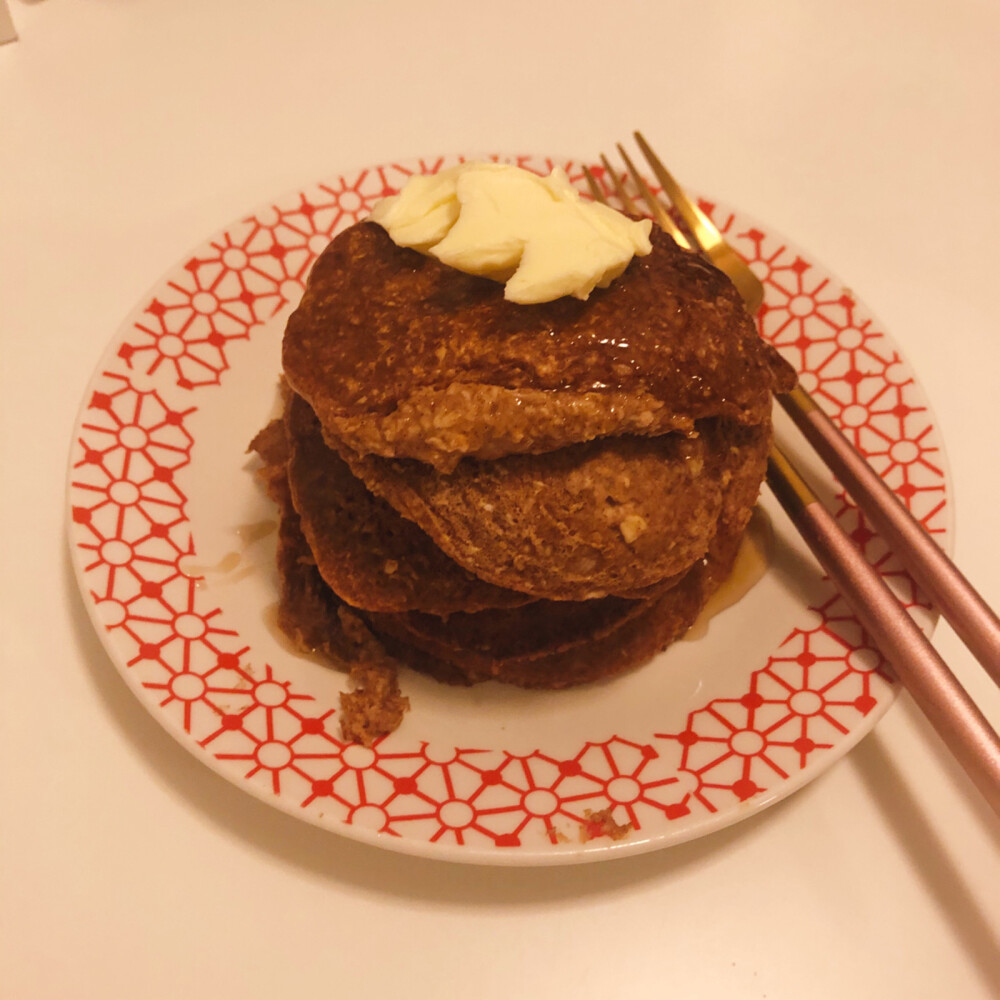 Pancake越来越熟练了 吃到生巧啦开心