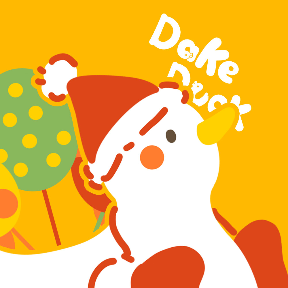 动漫图:(圣诞插画) 微博转载大可鸭dake 圣诞头像