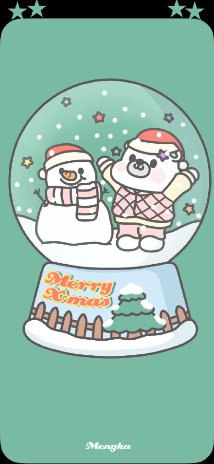 圣诞壁纸 萌咔便利店