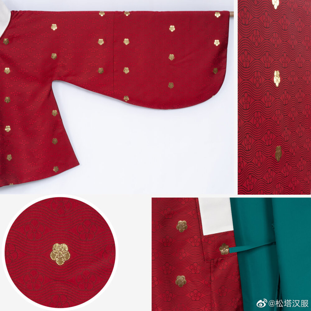 【松塔汉服】明制·流水落花织金缎交领短袄