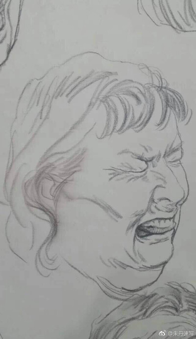 艺考 速写 头像 表情