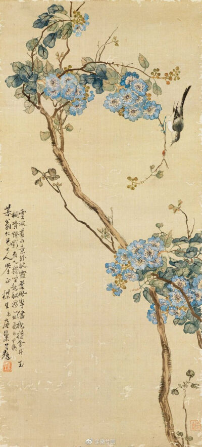 居巢（1811-1889）【清】
自幼喜爱书画，年轻时当过广西按察使幕僚，后归家广东，与其弟居廉建十香园，做花卉写生，直到去世。居巢居廉合称二居，属岭南画派。 ​​​