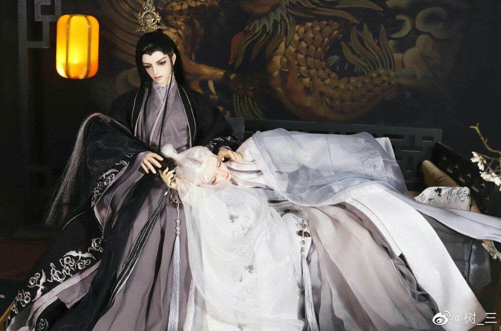 古风道侣sd娃娃bjd玩具人偶壁纸萌物