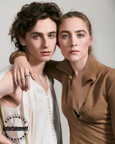 甜茶Timothée Chalamet，西尔莎·罗南 × 娱乐周刊两个人的颜值都太绝了！