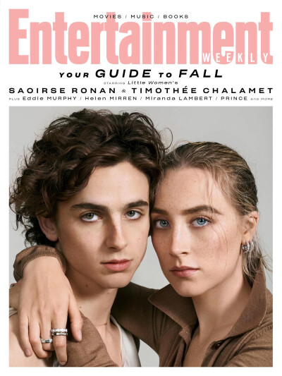 甜茶Timothée Chalamet，西尔莎·罗南 × 娱乐周刊两个人的颜值都太绝了！