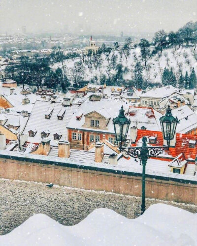 冬季的布拉格