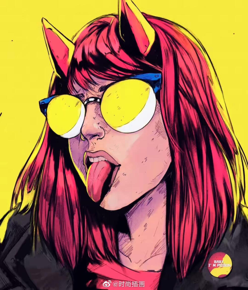 插画师diberkato酷女孩