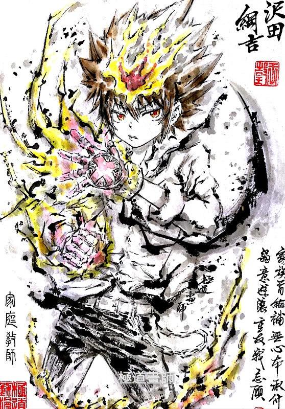 家庭教师HITMAN REBORN! 沢田纲吉 绘师：極道畫師（p id=7140895） 本作品id=78619812