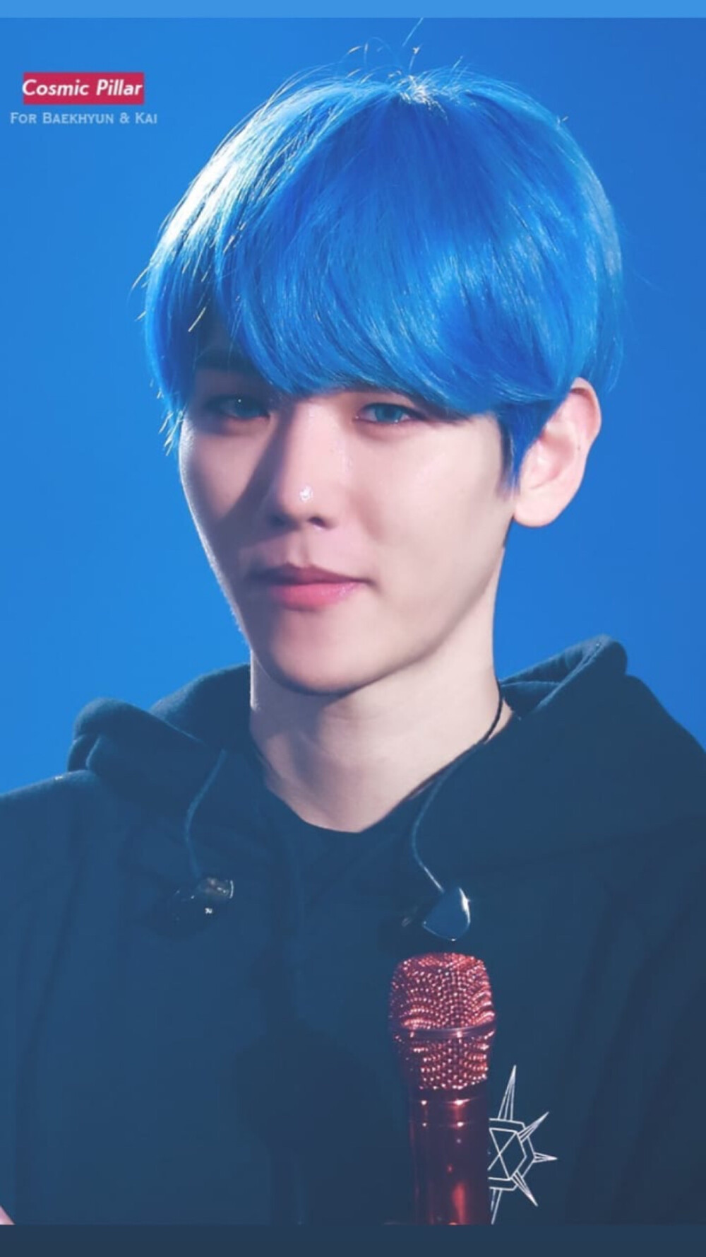 边伯贤/认哥伯贤头像+我太爱这一头海水蓝的发色了，蓝果贤我真的可以了