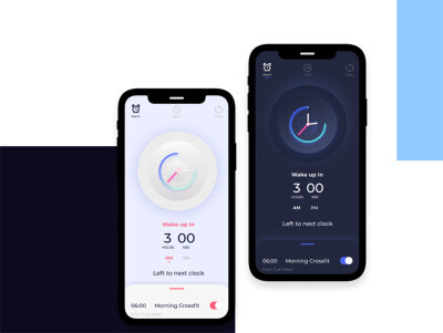 一组款闹钟App界面设计分享