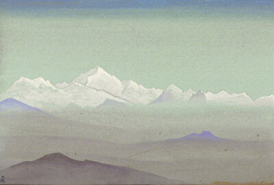 每个人都是一座孤独的山。作者： Nicholas Roerich