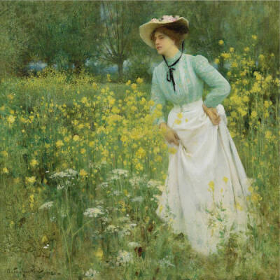 英国前拉斐尔派画家Arthur Hacker。