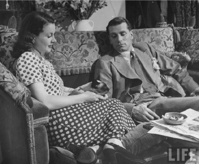 Viv and Larry At Home In London with 1946 