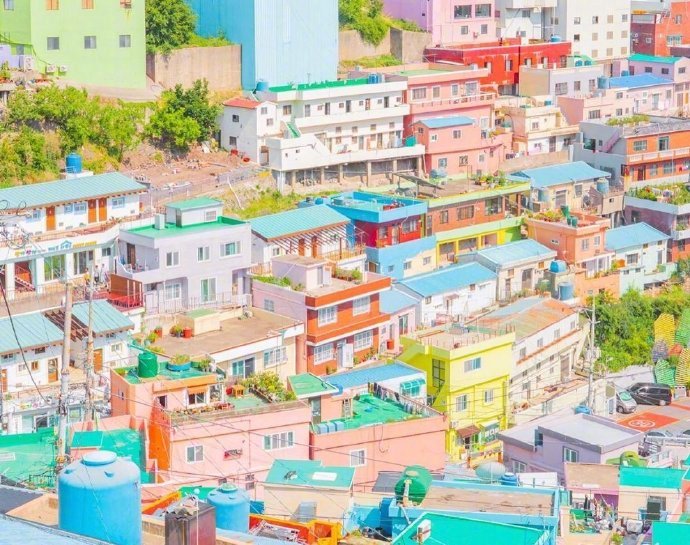 #和环妹一起来旅行# 釜山是彩虹色的