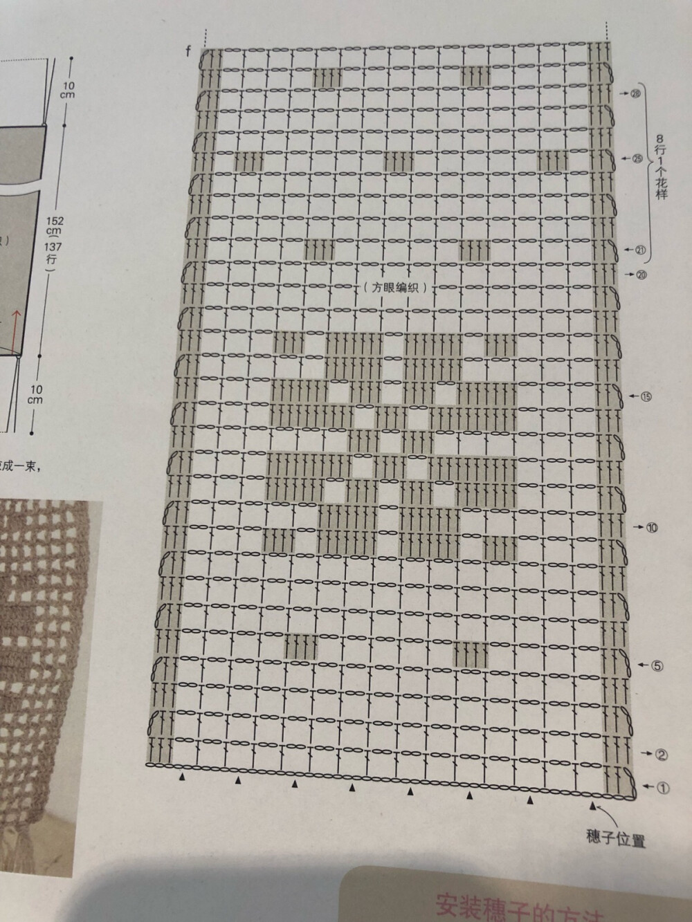 钩编围巾图解